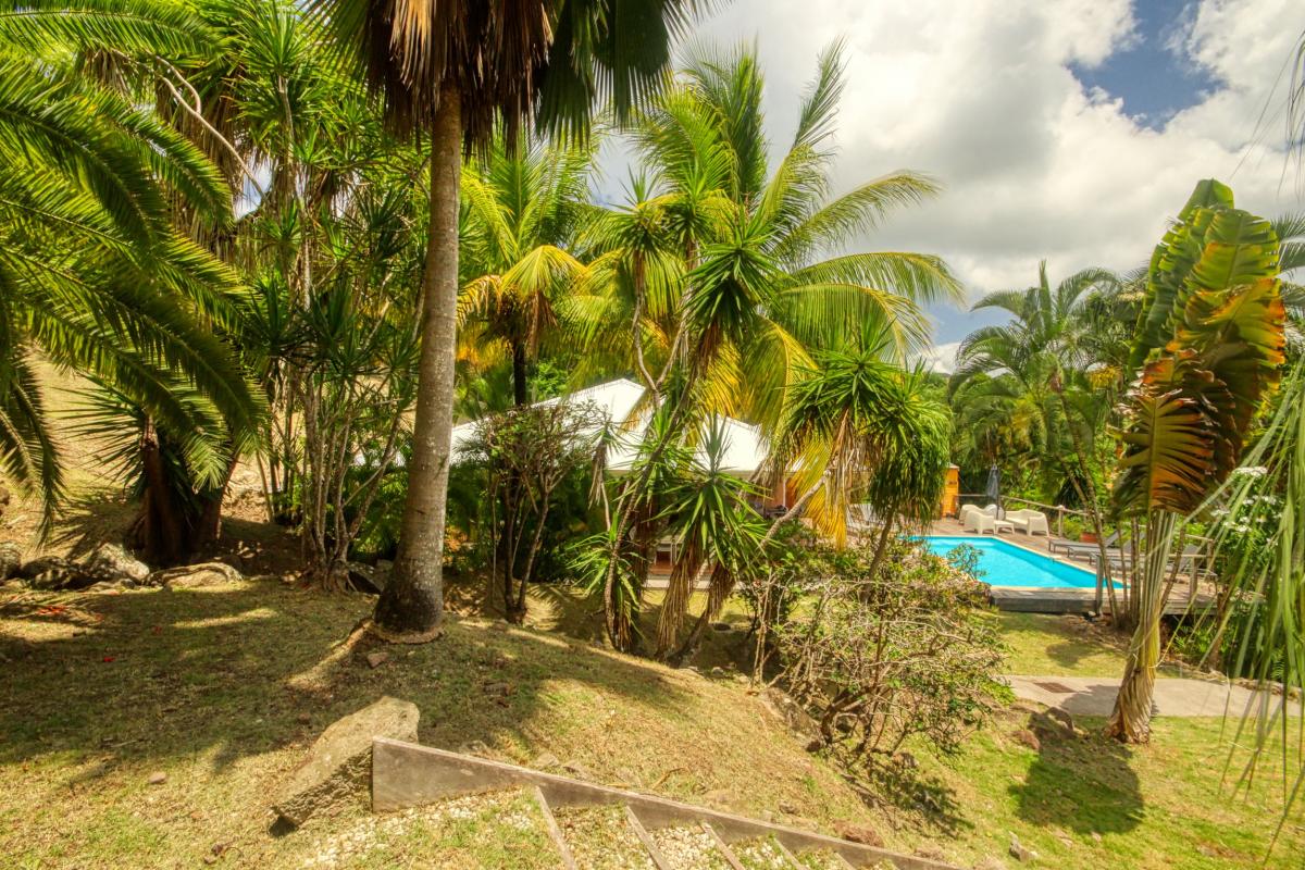 40Location villa piscine le diamant martinique_ jardin en hauteur